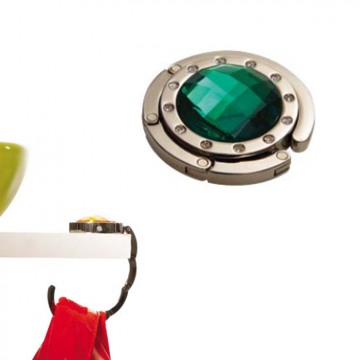 Крючок складной для дамской сумочки (бархатный чехол)